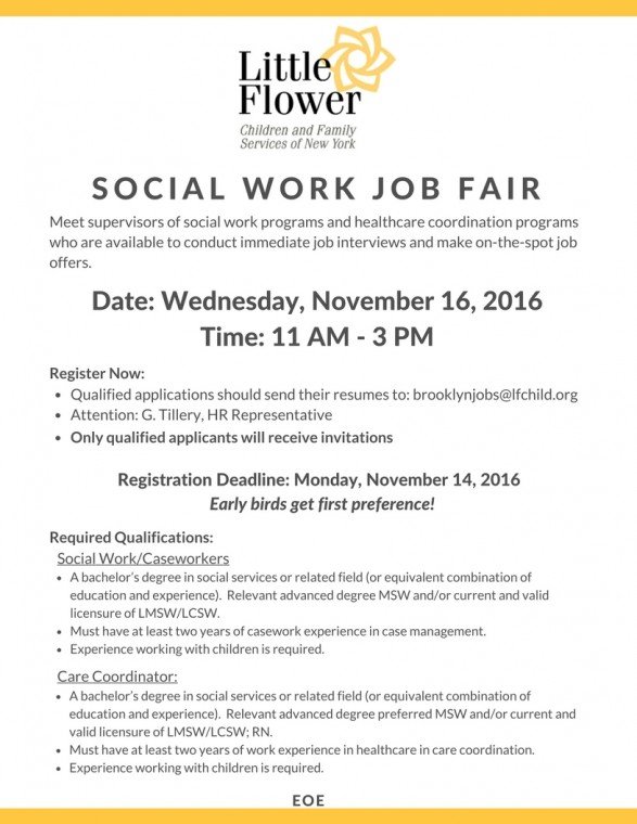 Brooklyn Social Work Job Fair @ Brooklyn Office | New York | United States